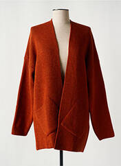 Gilet manches longues orange SIGNE NATURE pour femme seconde vue