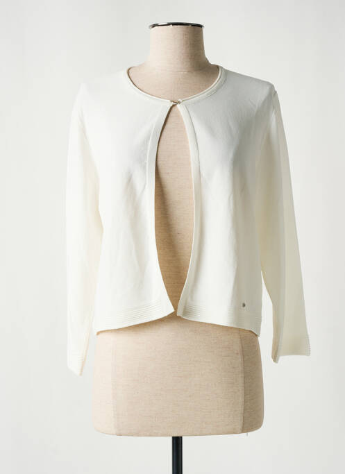 Gilet manches longues blanc CHRISTINE LAURE pour femme