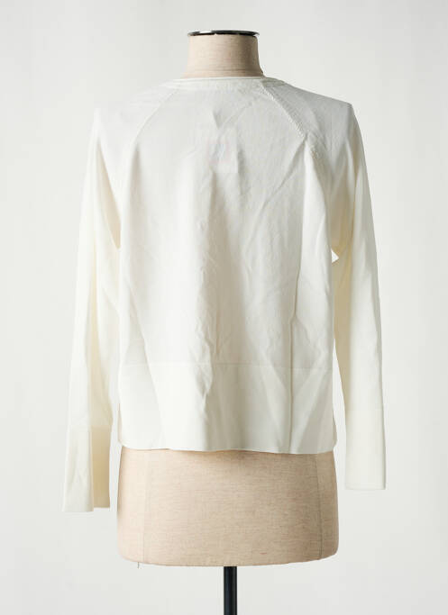 Gilet manches longues blanc CHRISTINE LAURE femme