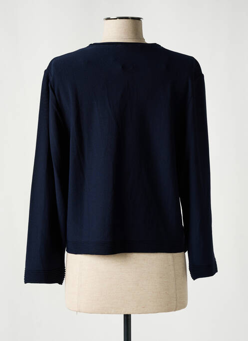 Gilet manches longues bleu CHRISTINE LAURE pour femme