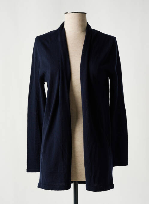 Gilet manches longues bleu MAUD & SACHA pour femme