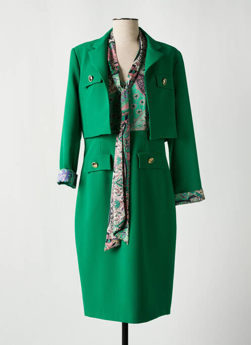 Ensemble robe vert SONIA K pour femme