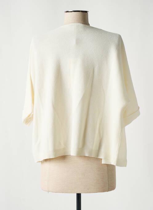 Gilet manches courtes blanc CREAM pour femme