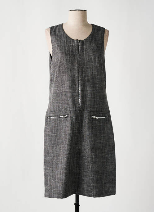 Robe mi-longue gris FRANCE RIVOIRE pour femme