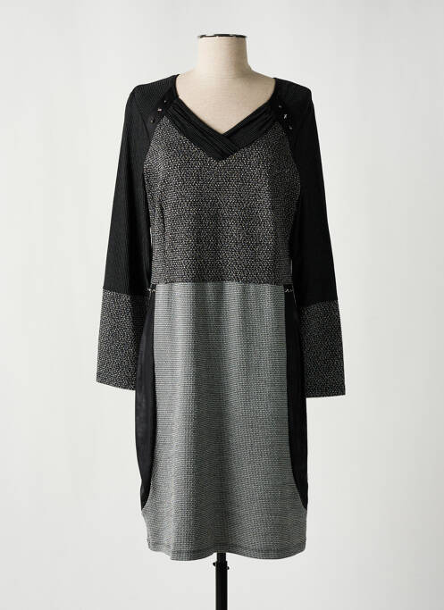 Robe mi-longue gris FRANCE RIVOIRE pour femme