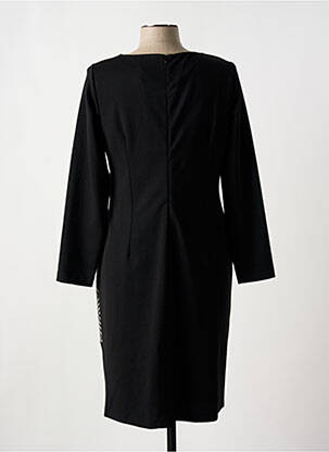 Robe mi-longue manches longues manches longues noir FRANCE RIVOIRE femme