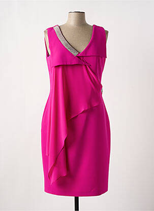Robe mi-longue sans manche sans manche rose MATHIEU PARIS femme