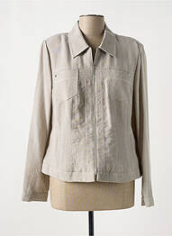 Veste casual epaulette beige CHRISTINE LAURE femme