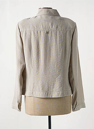 Veste casual epaulette beige CHRISTINE LAURE femme