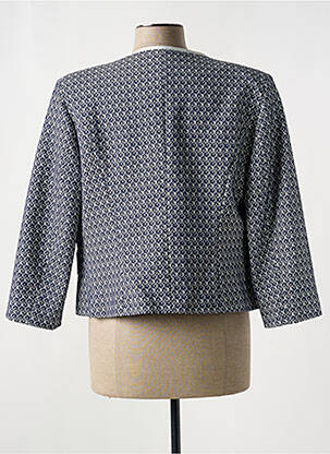 Veste chic fausses poches bleu ESTEL COLLECTION femme