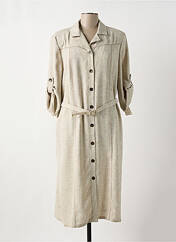Robe mi-longue beige FRANCE RIVOIRE pour femme seconde vue