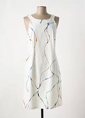 Robe mi-longue blanc SKFK pour femme seconde vue