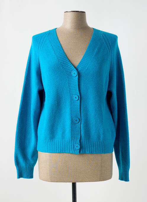 Gilet manches longues bleu L'ATELIER D'ANNA pour femme
