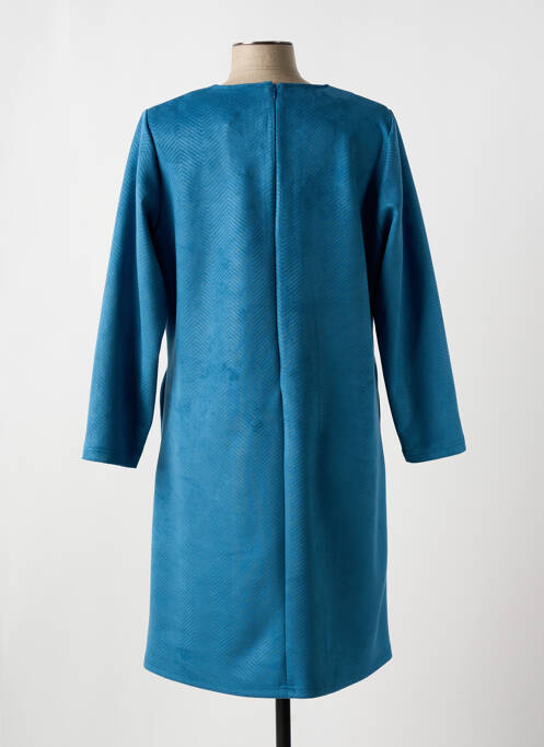 Robe mi-longue bleu FRANCE RIVOIRE pour femme