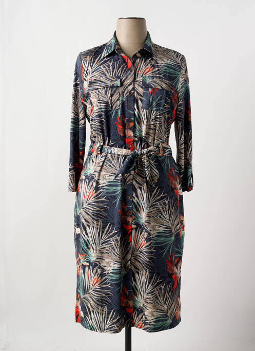 Robe mi-longue gris K-DESIGN pour femme