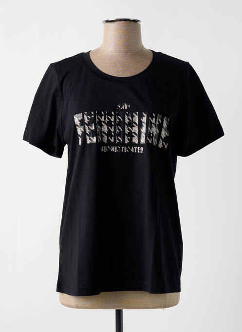 T-shirt noir NÜ pour femme