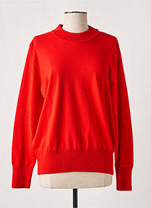 Pull stretch manches longues rouge RABE femme