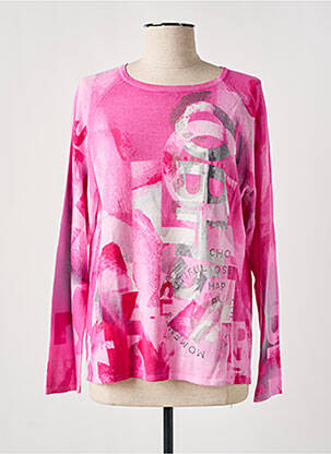 Pull coupe cintrée manches longues rose RABE femme