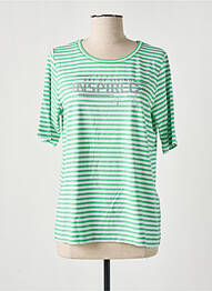 T-shirt coupe droite manches courtes vert RABE femme