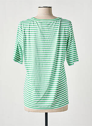 T-shirt sérigraphie avec strass manches courtes vert RABE femme