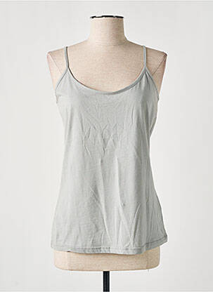 Top tissage jersey fines bretelles gris ET COMPAGNIE femme