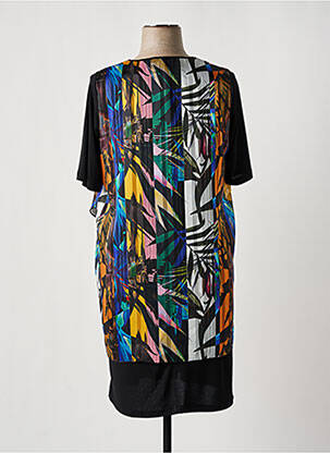Robe mi-longue manches courtes manches courtes noir GREGORY PAT femme