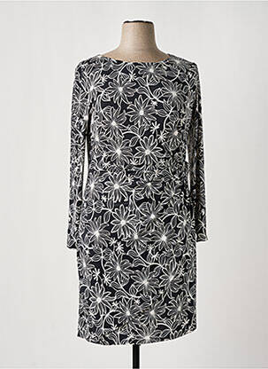 Robe mi-longue manches longues manches longues noir MICHAELA LOUISA femme