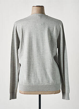 Pull tissage chiné manches longues gris DANEVA femme