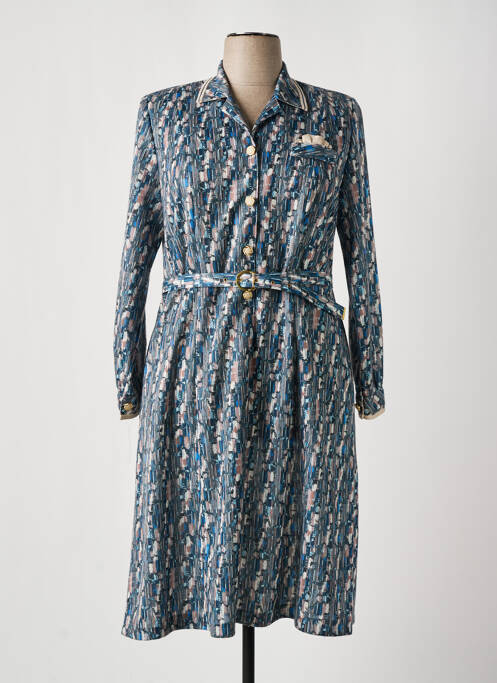 Robe mi-longue bleu JSW PARIS pour femme