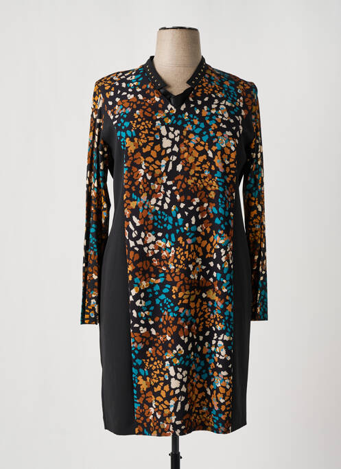 Robe mi-longue noir PAUSE CAFE pour femme