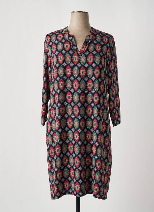 Robe mi-longue noir SIGNE NATURE pour femme