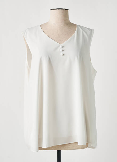 Top blanc CHRISTINE LAURE pour femme