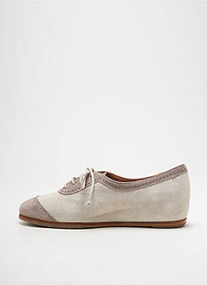Derbies nubuck talon plat jusqu'à 3cm gris HOMERS femme