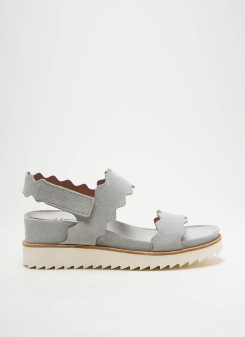 Sandales/Nu pieds gris HOMERS pour femme