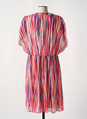Robe mi-longue coupe fluide manches courtes rouge MOLLY BRACKEN femme