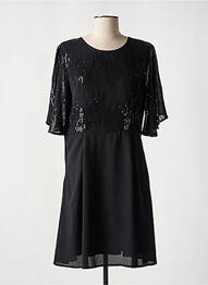 Robe courte manches longues manches longues noir MOLLY BRACKEN femme