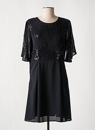 Robe courte manches longues manches longues noir MOLLY BRACKEN femme