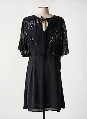 Robe courte manches longues manches longues noir MOLLY BRACKEN femme