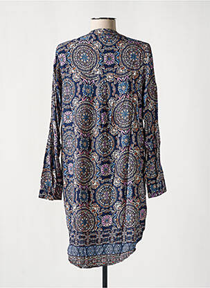 Robe courte manches longues manches longues bleu MOLLY BRACKEN femme
