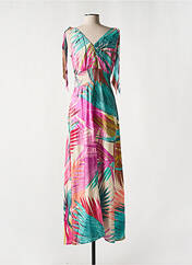 Robe longue violet GEISHA pour femme seconde vue
