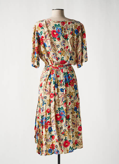 Robe mi-longue beige GEISHA pour femme