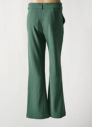Pantalon large poches taille haute vert GEISHA femme