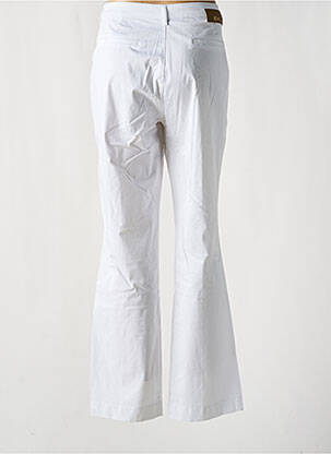 Pantalon chino tissage popeline taille normale blanc EVA KAYAN femme