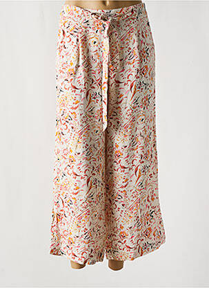 Pantalon 7/8 taille haute taille haute blanc GARCIA femme