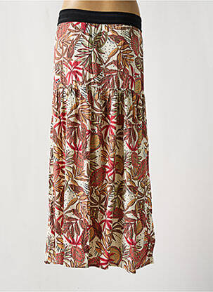 Jupe longue imprimé fantaisie beige GARCIA femme