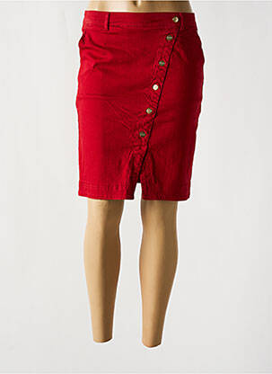Jupe courte poches rouge MAE MAHE femme