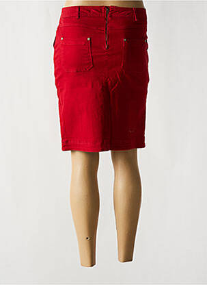 Jupe courte poches rouge MAE MAHE femme