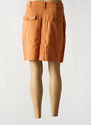 Jupe courte taille à pinces orange LOLA ESPELETA femme