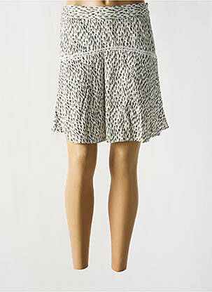 Jupe courte taille haute blanc GARCIA femme