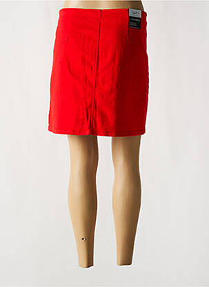 Jupe courte coupe droite rouge LPB femme